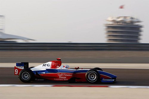 Giedo van der Garde in actie op Bahrein